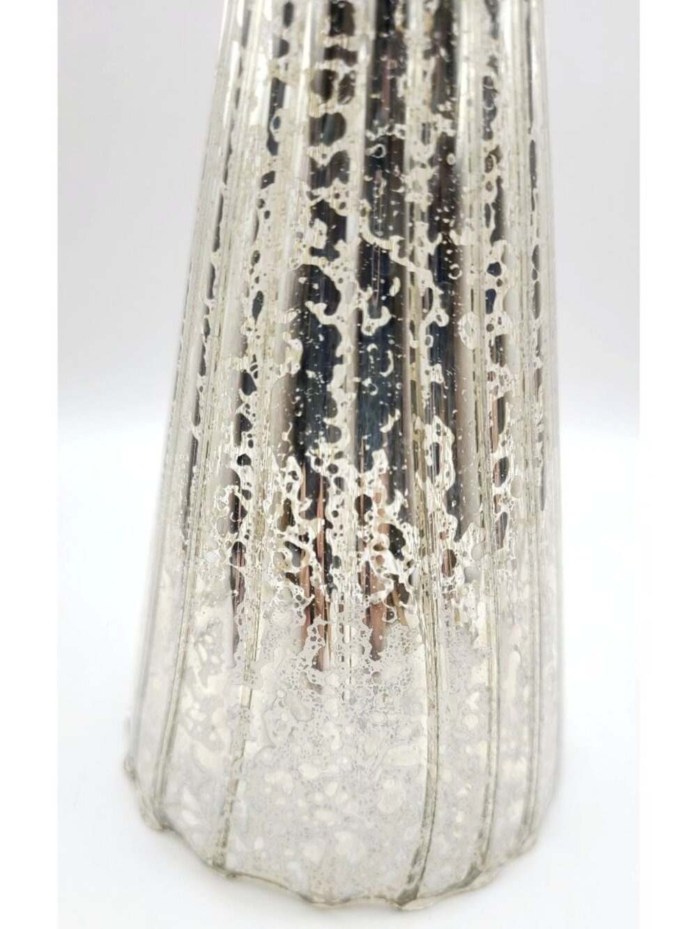Lenox Mercury Glass Angel 11.5" Silver Votive Candle Holder New opened Box - Picture 7 of 12